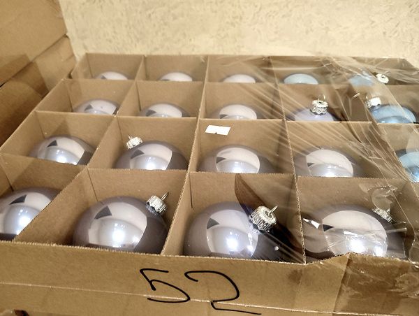 Шар елочный стекл. 8 см, [52]